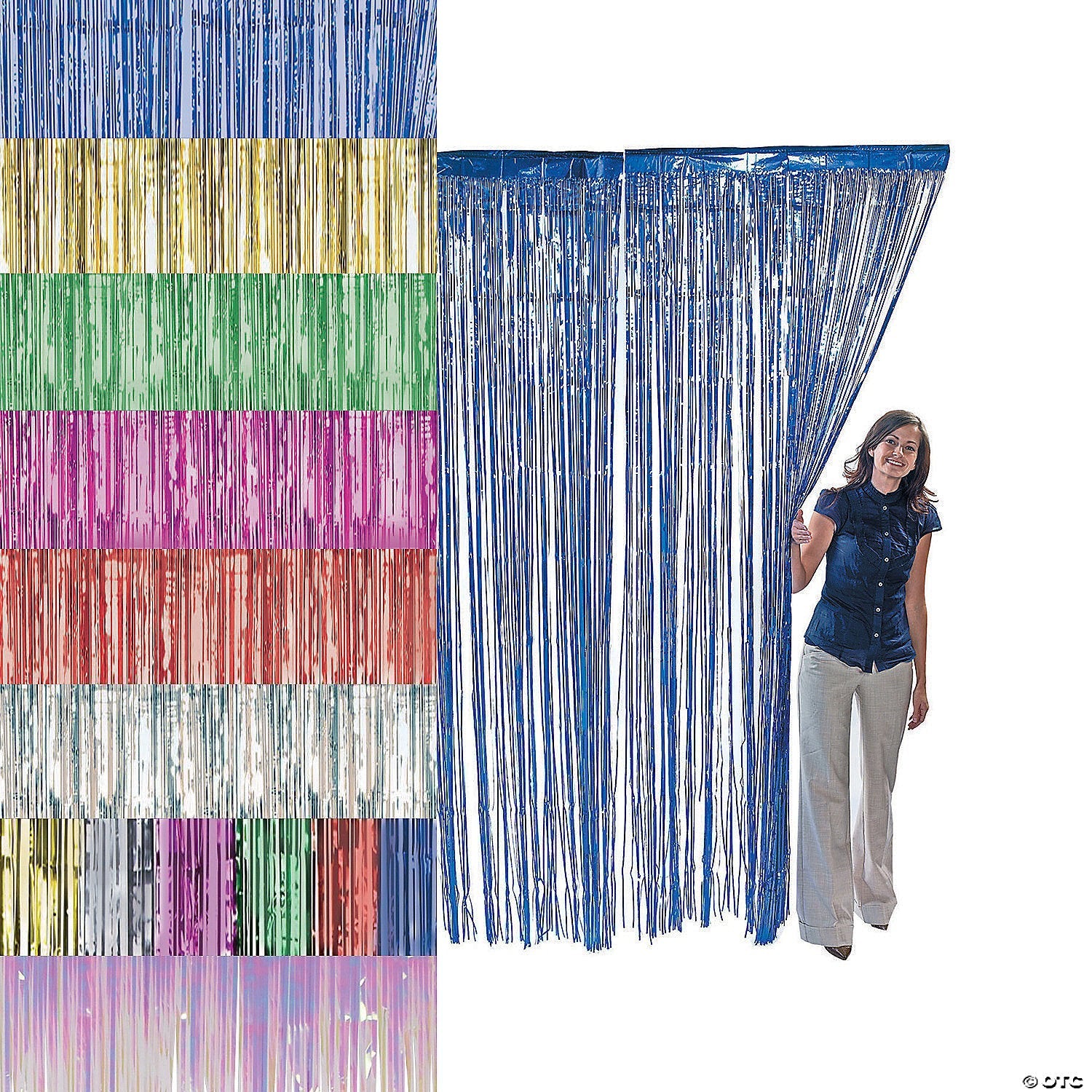 QBC Foil Irisdecent Curtains 3ft x 6ft